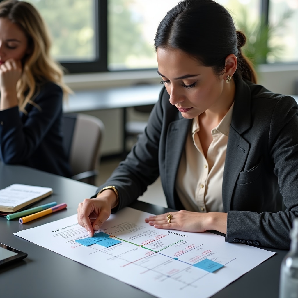 Workshop participant learning task prioritization matrix framework